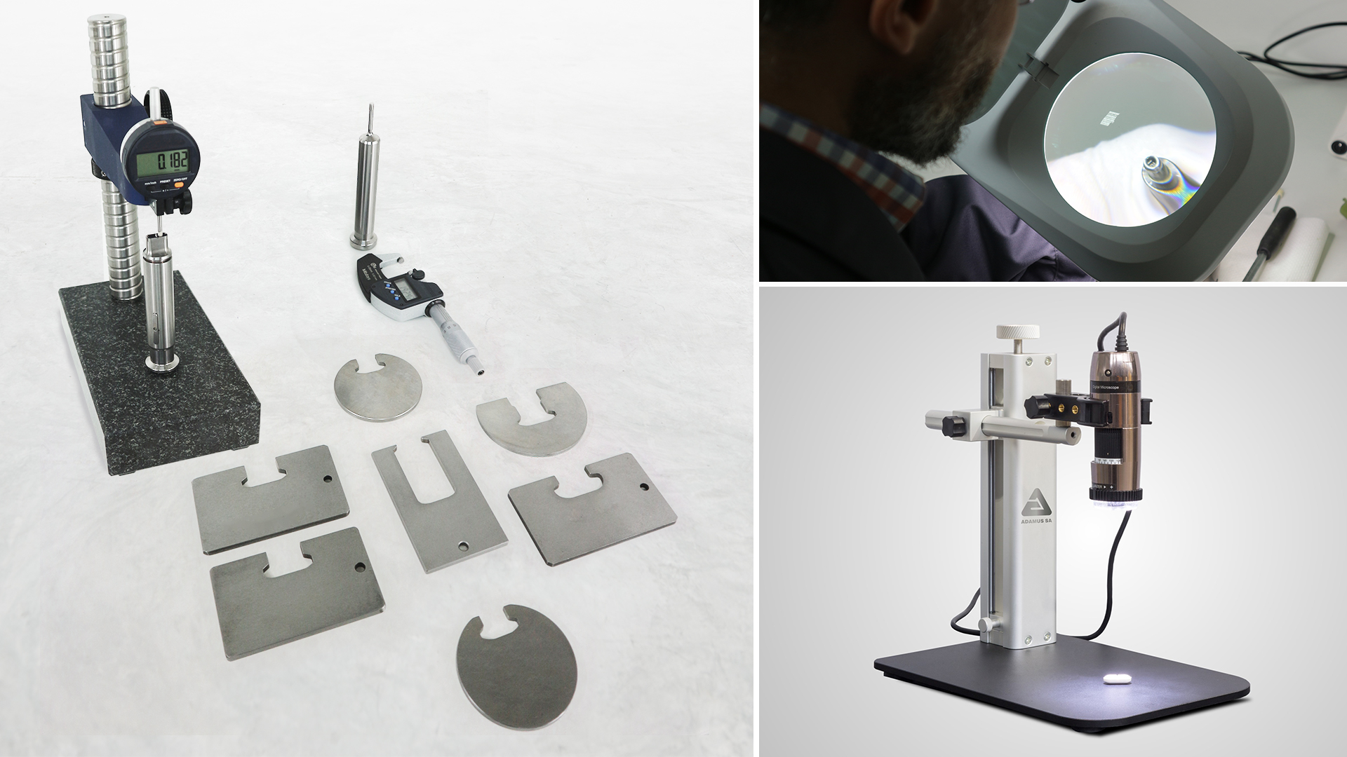 Professionelles Basis-Set, um Tablettierwerkzeuge zu vermessen